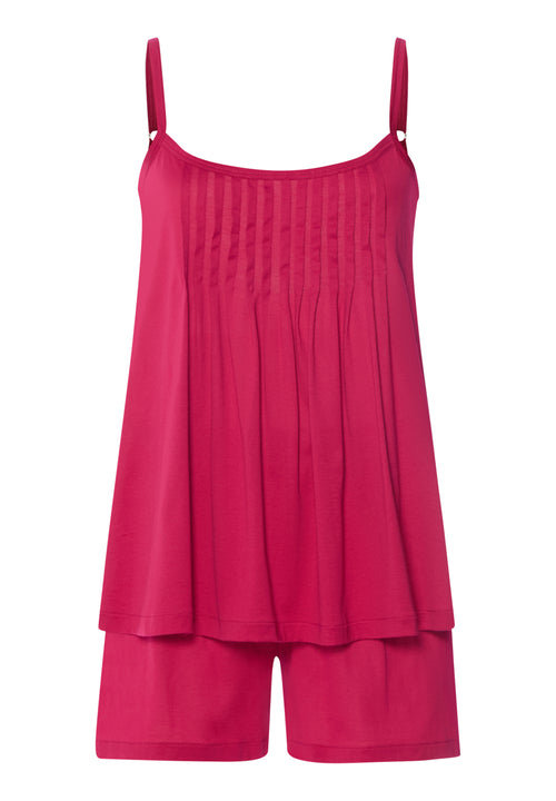 Juliet Pleated Cotton Pajama Set | Light Sangria 77705-2465