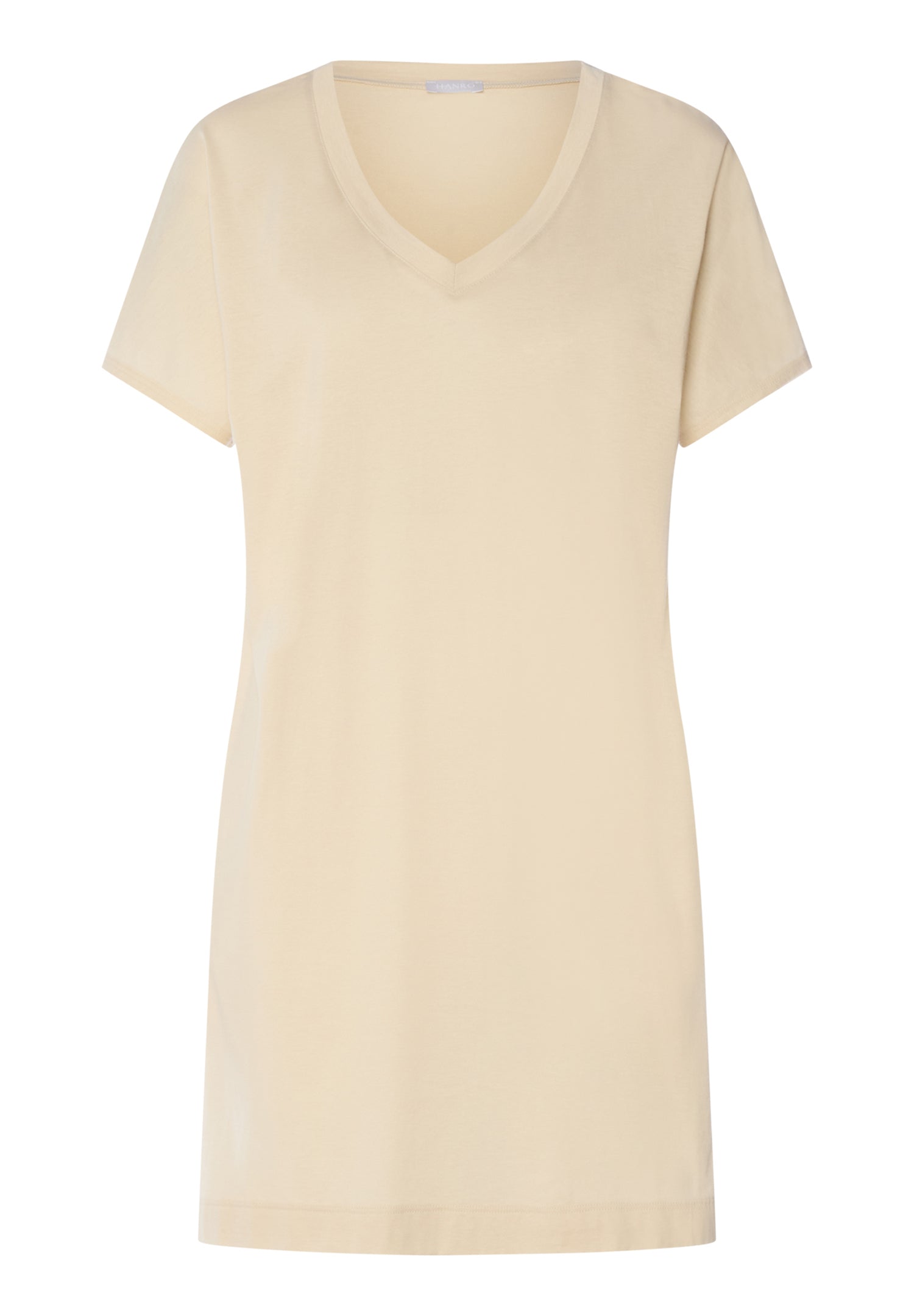 Laura Cotton Blend V-Neck Bigshirt | Oyster Gray 77111-2671