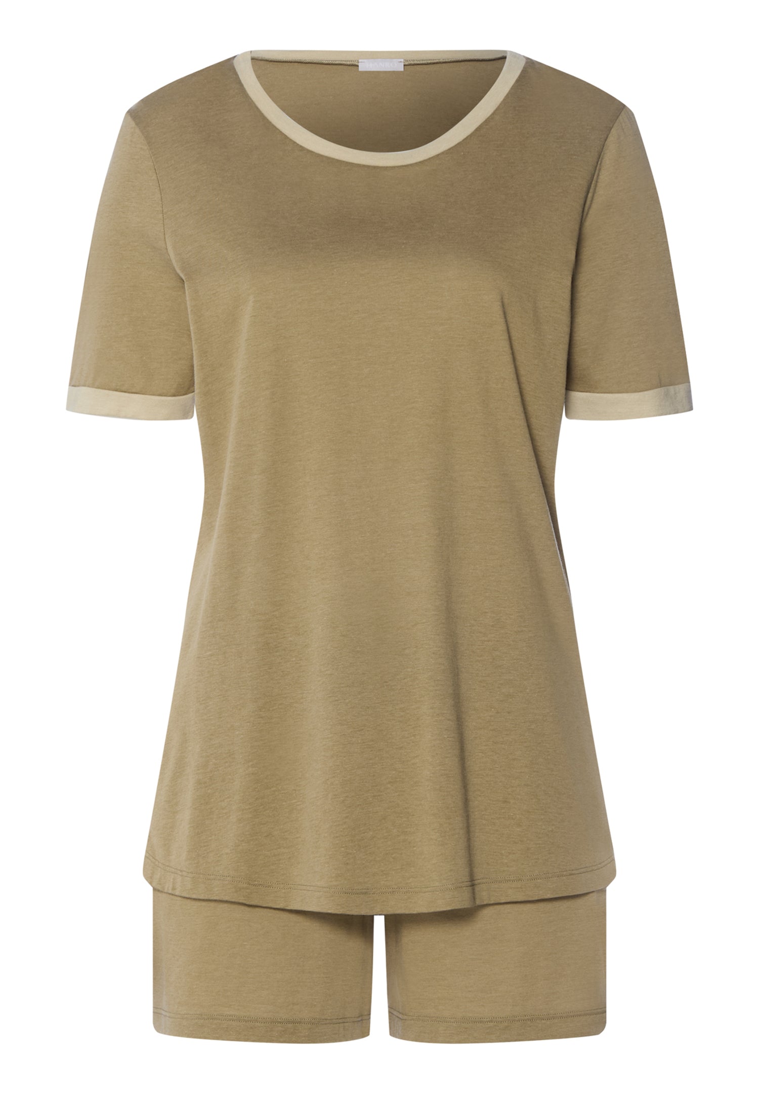 Laura Cotton Blend Pajama Set | Covert Green 74262-2727