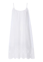 Lumi Scalloped Cotton Chemise | White 74729-101