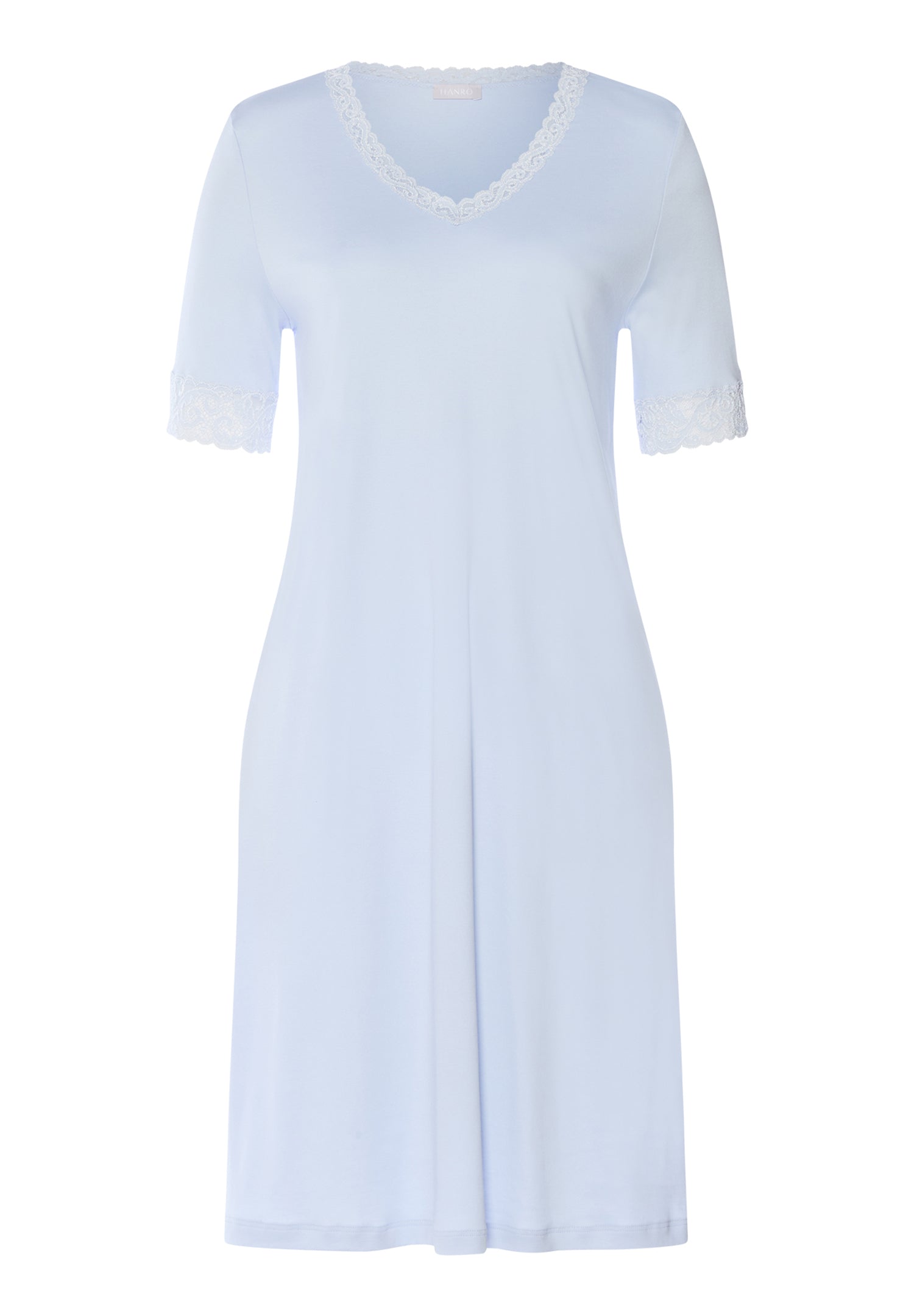 Moments Lace Trim Cotton Nightgown | Blue Dove 77040-2581