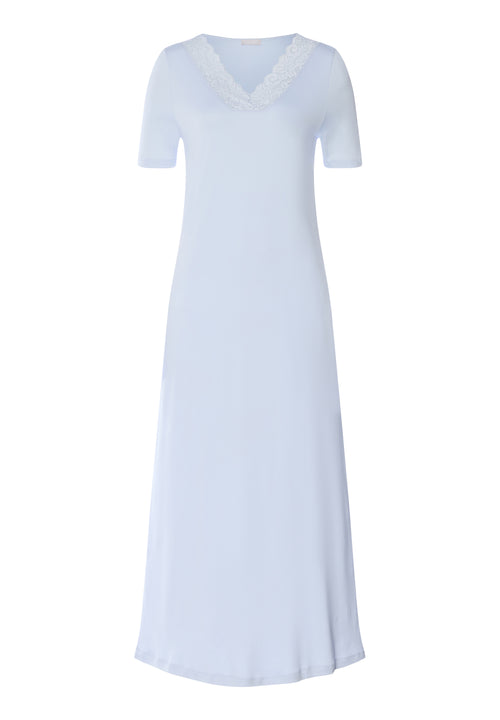 Moments Lace Trim Cotton Nightgown | Blue Dove 77933-2581