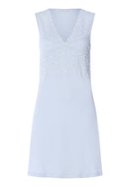 Moments V-Neck Cotton Tank Nightgown | Blue Dove 77929-2581