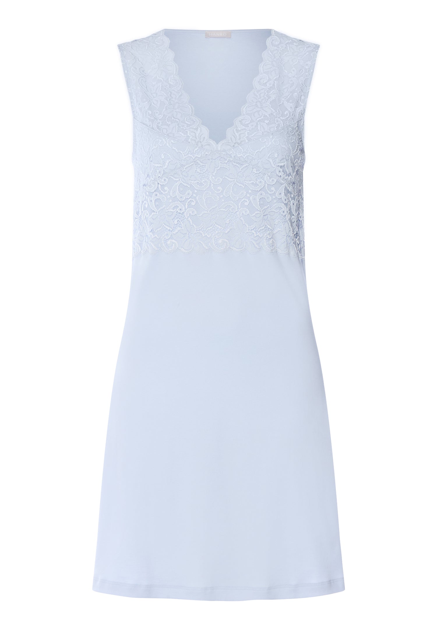 Moments V-Neck Cotton Tank Nightgown | Blue Dove 77929-2581