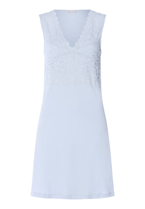 Moments V-Neck Cotton Tank Nightgown | Blue Dove 77929-2581