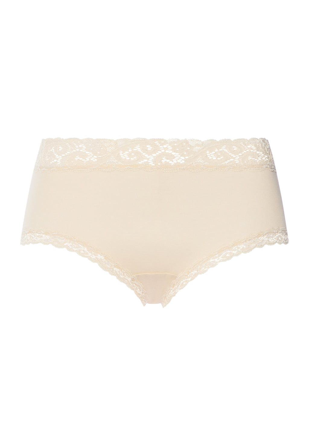 Moments Lace Trim Cotton Full Brief | Summer Sand 71483-2811