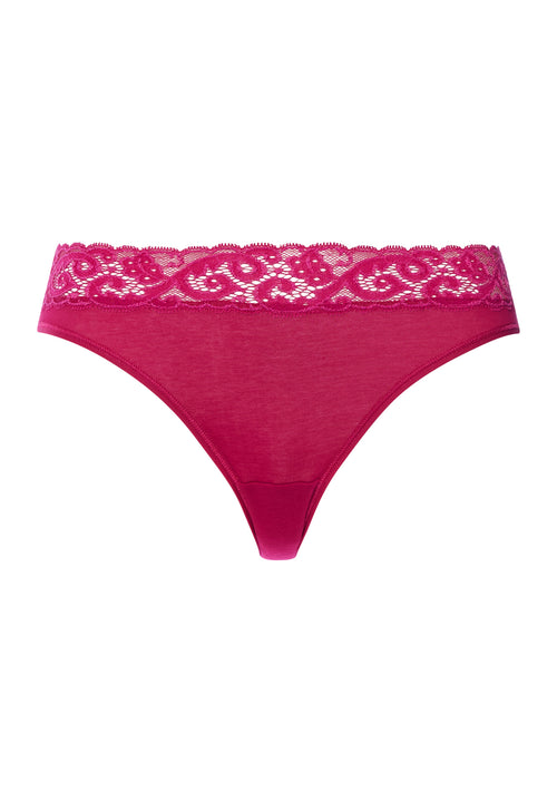 Moments Cotton High Cut Brief | Light Sangria 71481-2465