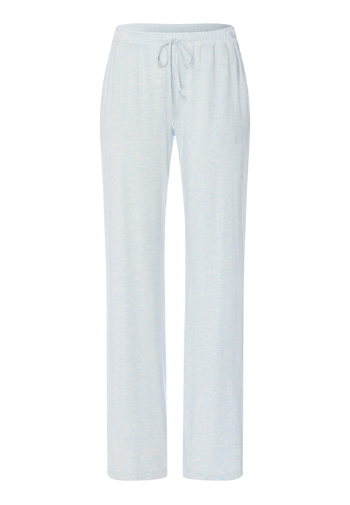 Natural Elegance Drawstring Lounge Pants | Watery Blue Melange 74953-3081