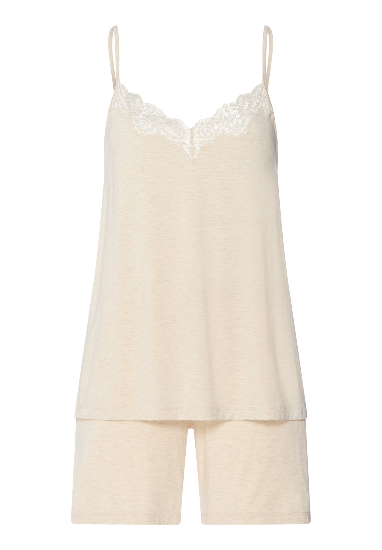 Natural Elegance Camisole Short Pajama Set | Summer Sand Melange 74962-3080