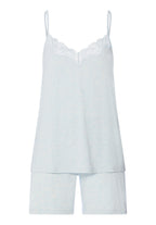 Natural Elegance Camisole Short Pajama Set | Watery Blue Melange 74962-3081
