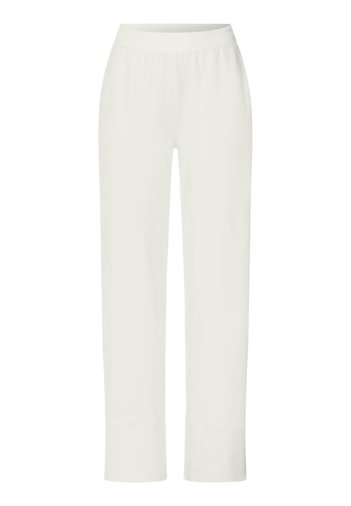 Natural Living W Organic Cotton Cropped Pants | Misty White 78898-2123