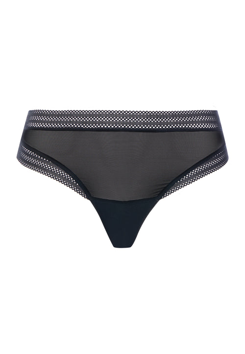 Orea Semi-Sheer Brazilian Panties | Black 70809-019