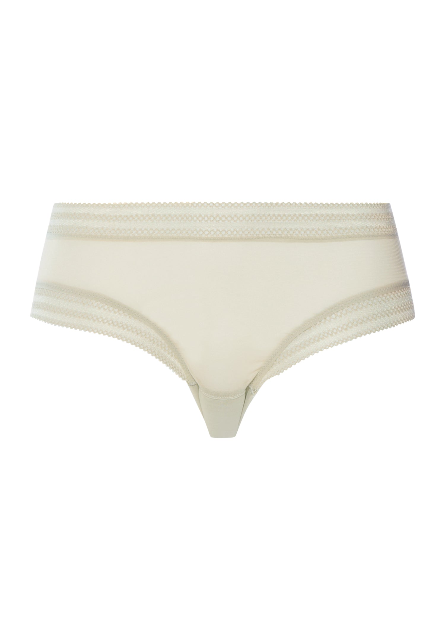 Orea Semi-Sheer High Cut Briefs | Olive Stem 70810-2661