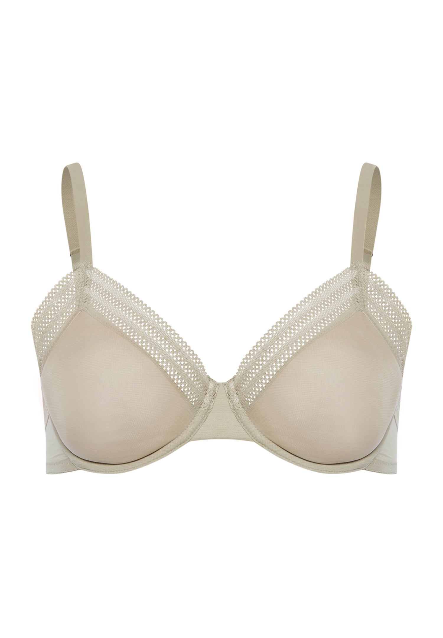 Orea Semi-Sheer Underwire Bra | Olive Stem 70808-2661