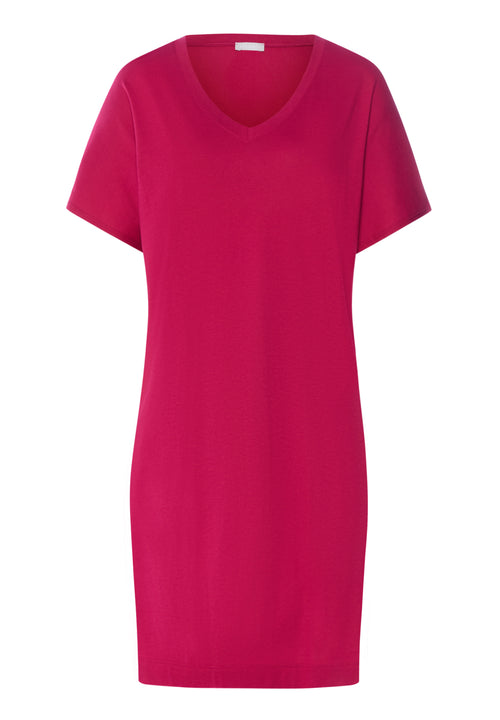 Sleep And Lounge V-Neck Cotton And TENCEL™ Nightgown | Light Sangria 74855-2465