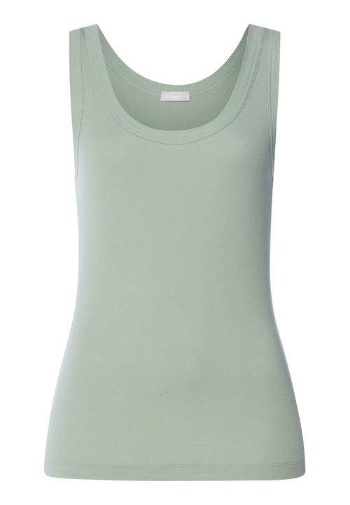Sleep And Lounge Ribbed Cotton Tank Top | Dark Seafoam 74841-2733