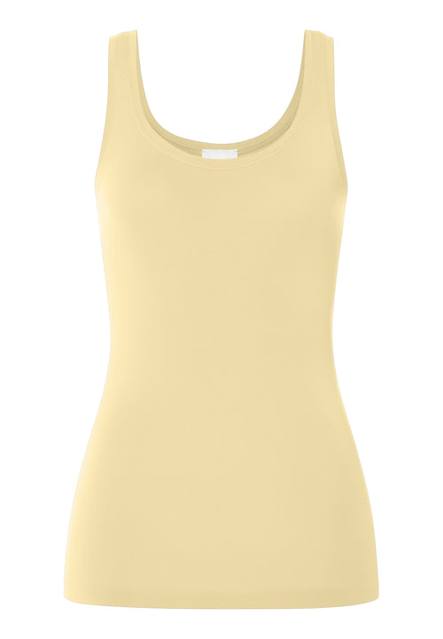 Yellow tank top on a white background