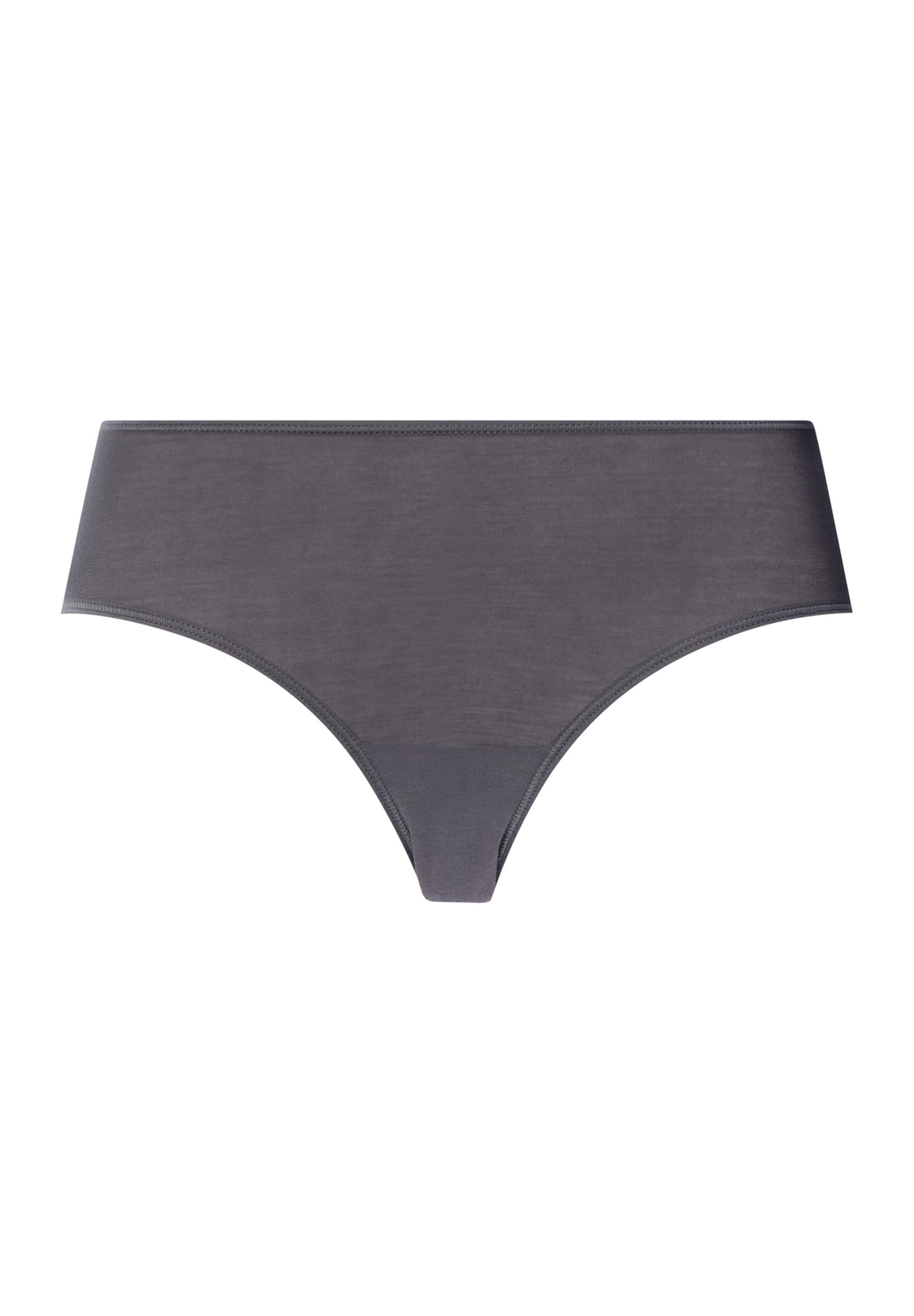 Dark gray bikini bottom on a white background