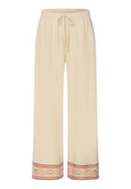 Urban Casuals Linen Blend Woven Cropped Pant | Oyster Gray 78914-2671