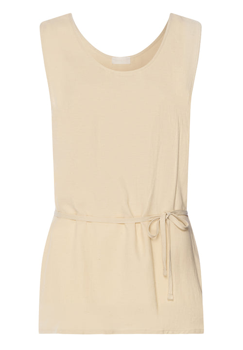 Urban Casuals Linen Blend Woven Tank Top | Oyster Gray 78913-2671