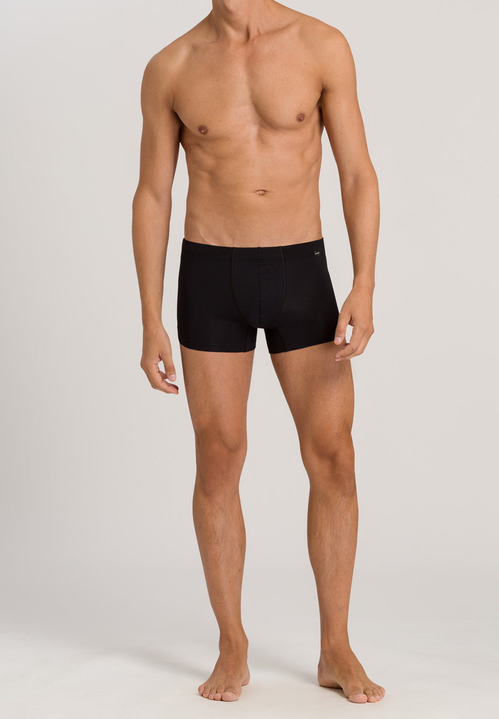 Cotton Essentials 2-Pack Cotton Boxer Briefs With Covered Waistband | Black 73079-019
