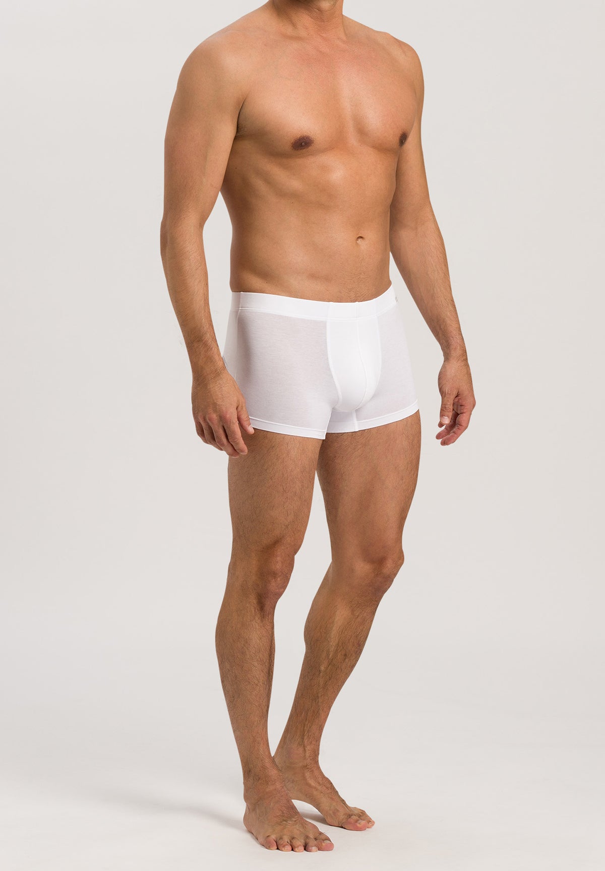 Cotton Essentials 2-Pack Cotton Boxer Briefs With Covered Waistband | White 73079-101