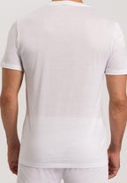 Cotton Sporty V-Neck Cotton T-Shirt | White 73510-101