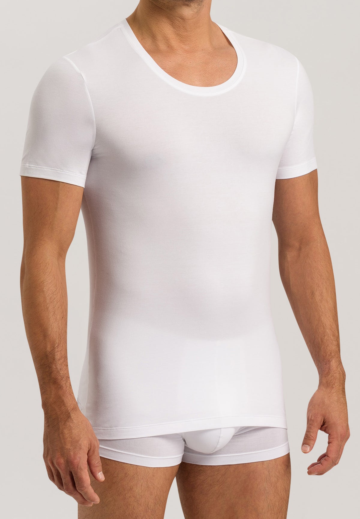Cotton Superior Cotton Crew Neck T-Shirt | White 73088-101