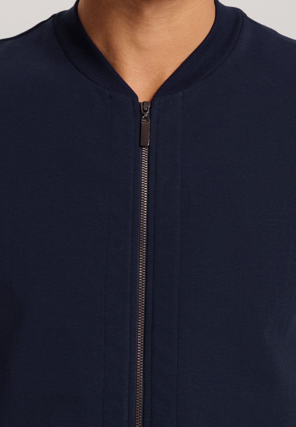 Natural Living Organic Cotton Zip-Up Jacket | Deep Navy 75774-1610
