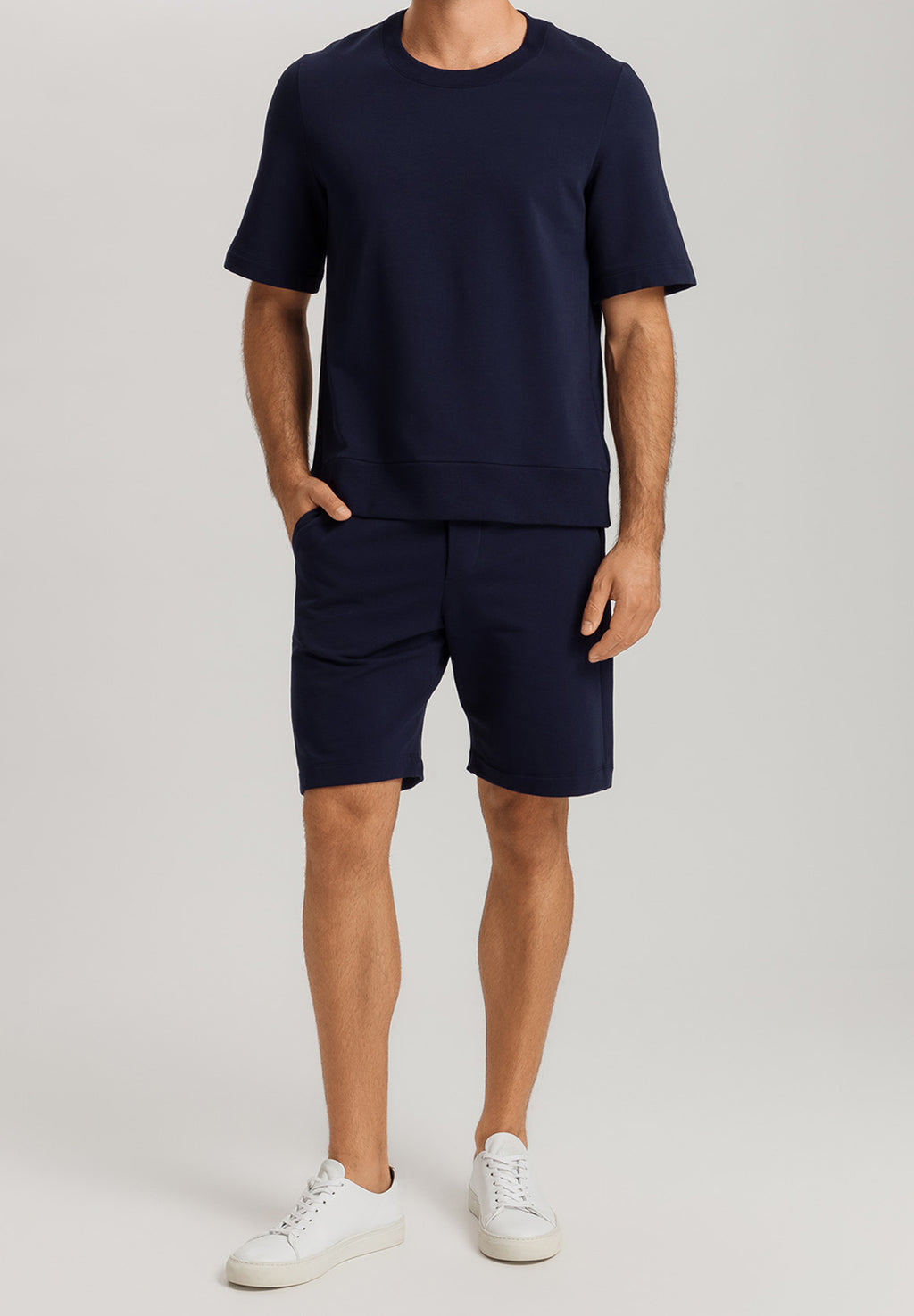 Natural Living Organic Cotton Lounge Shorts | Deep Navy 75772-1610