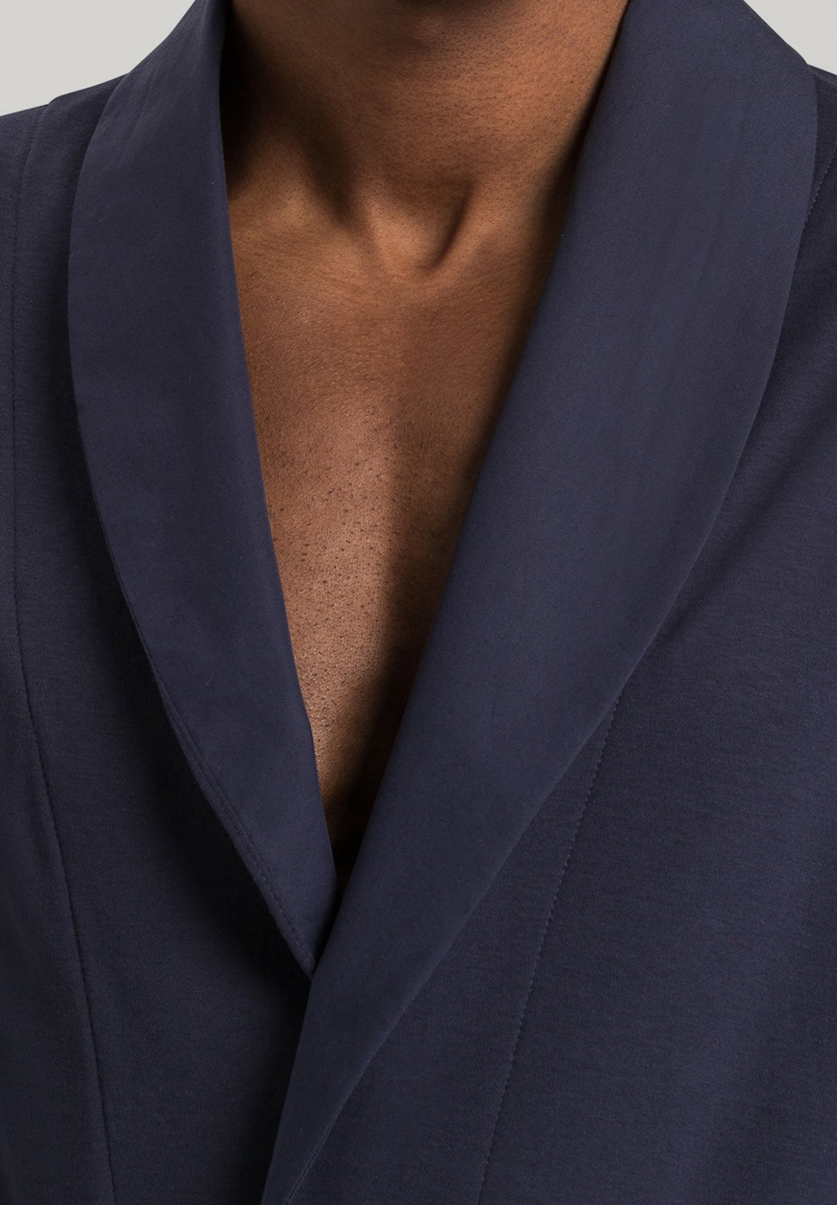 Night And Day Cotton Shawl Collar Robe | Black Iris 75438-496
