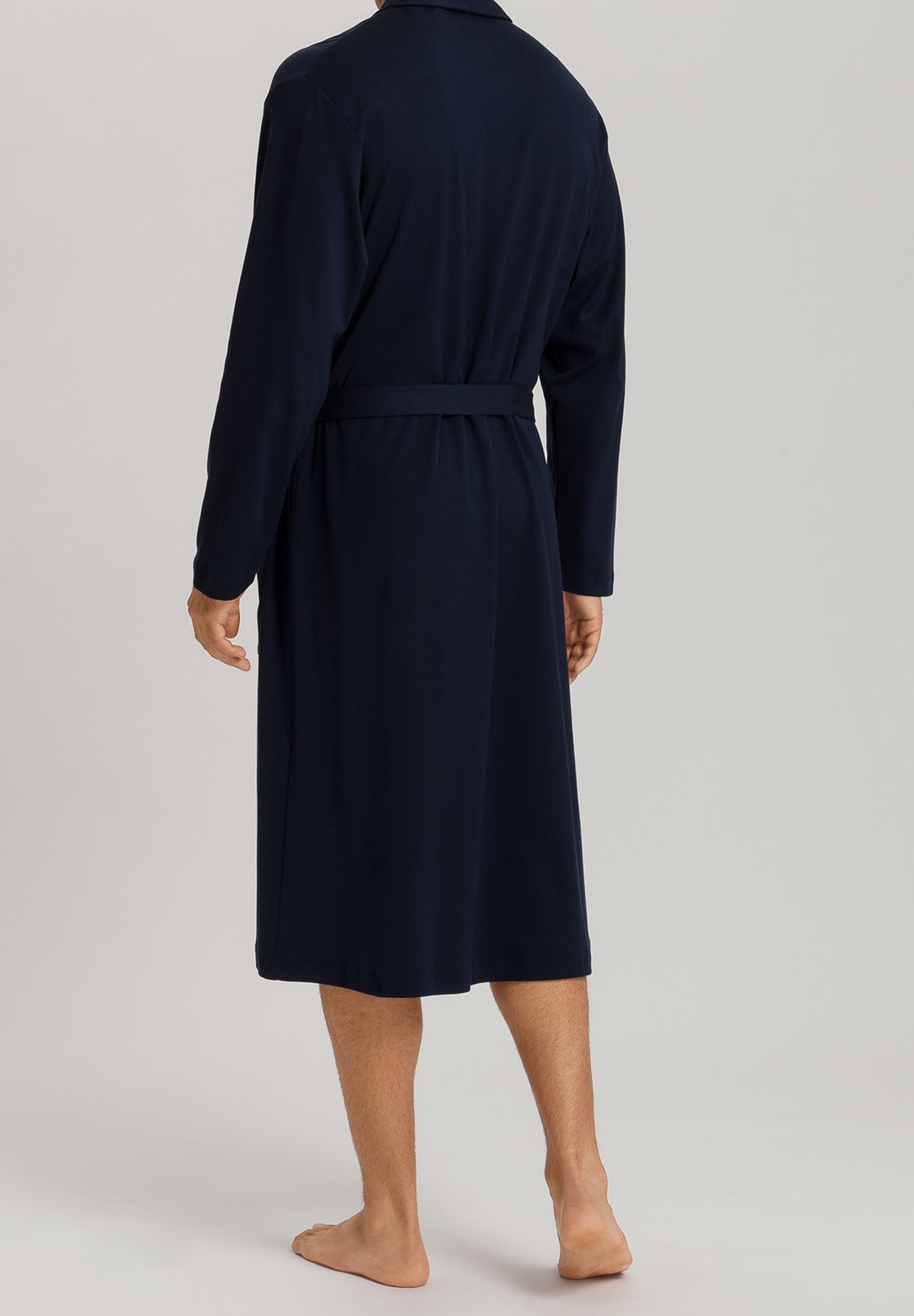 Night And Day Shawl Collar Cotton Robe 120cm | Deep Navy 75755-1610