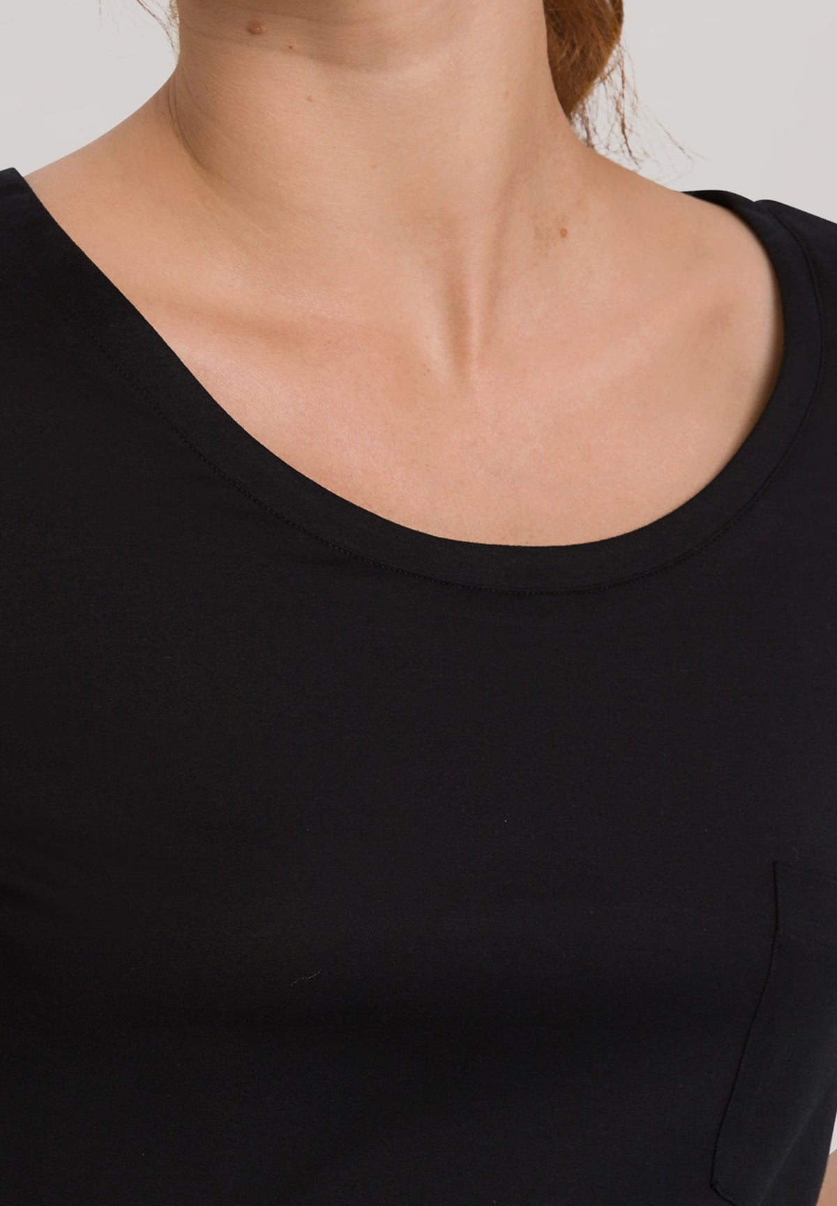 Cotton Deluxe Round Neck Cotton Nightgown | Black 77953-019