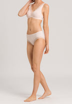 Cotton Lace Cotton High Cut Brief | Powder 72437-1381