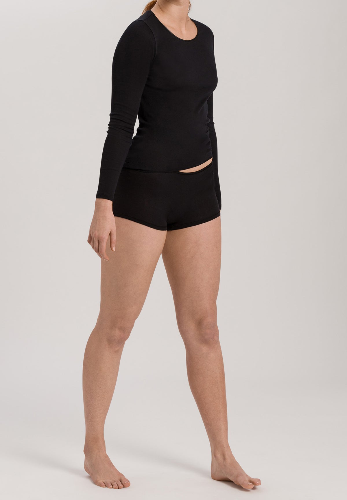 Cotton Seamless Cotton Boyleg | Black 71631-019