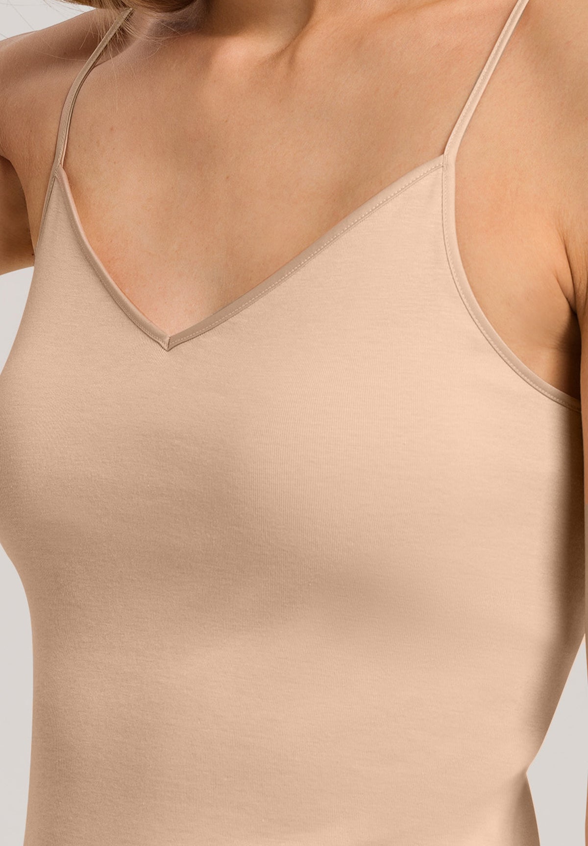 Cotton Seamless Padded Cotton Camisole | Beige 71605-274
