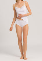 Moments Lace Trim Cotton Full Brief | White 71483-101