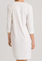 Pure Essence V-Neck Cotton Nightgown | Off White 77948-102