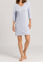 Pure Essence V-Neck Cotton Nightgown | Blue Glow 77948-511