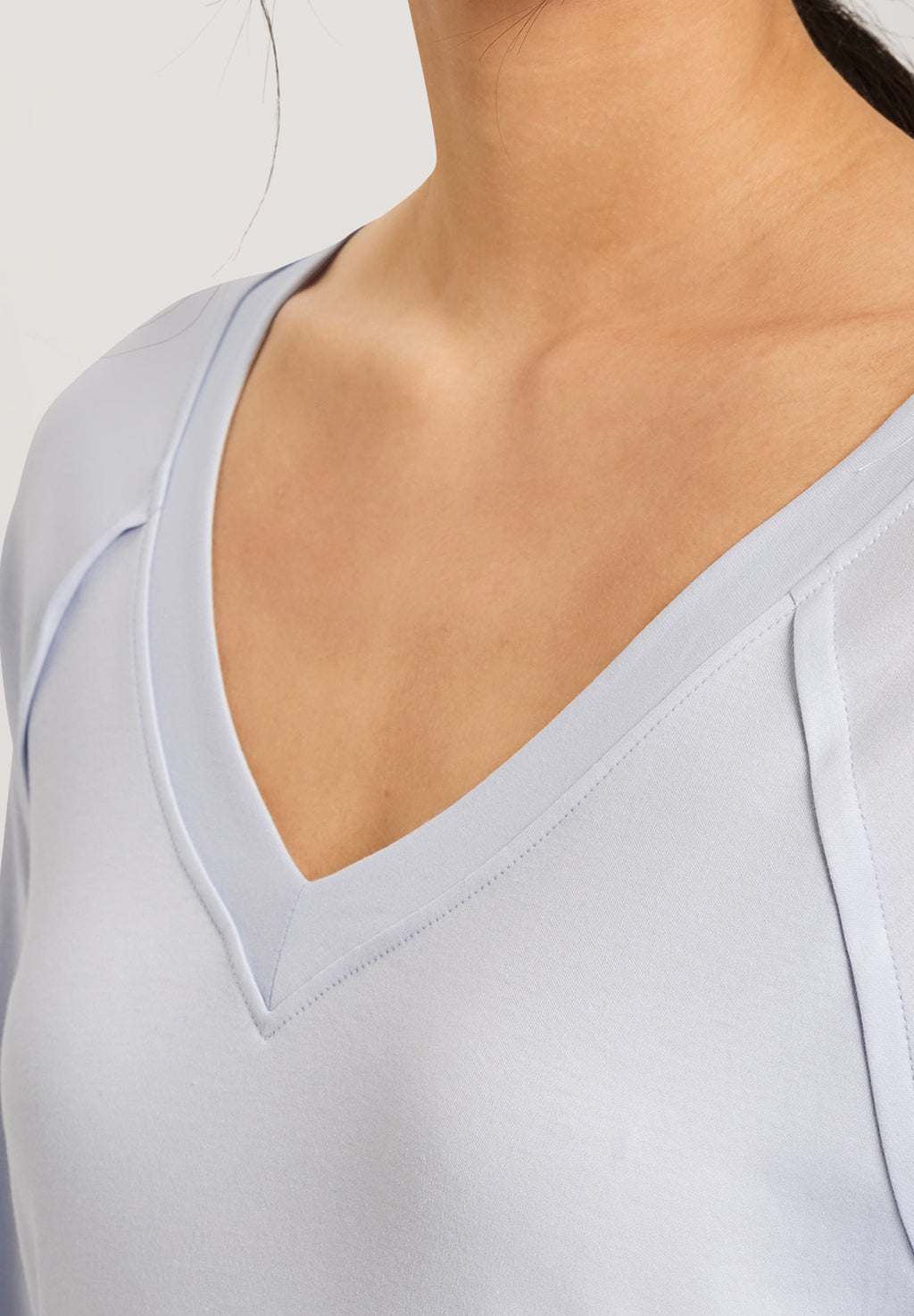 Pure Essence V-Neck Cotton Nightgown | Blue Glow 77947-511