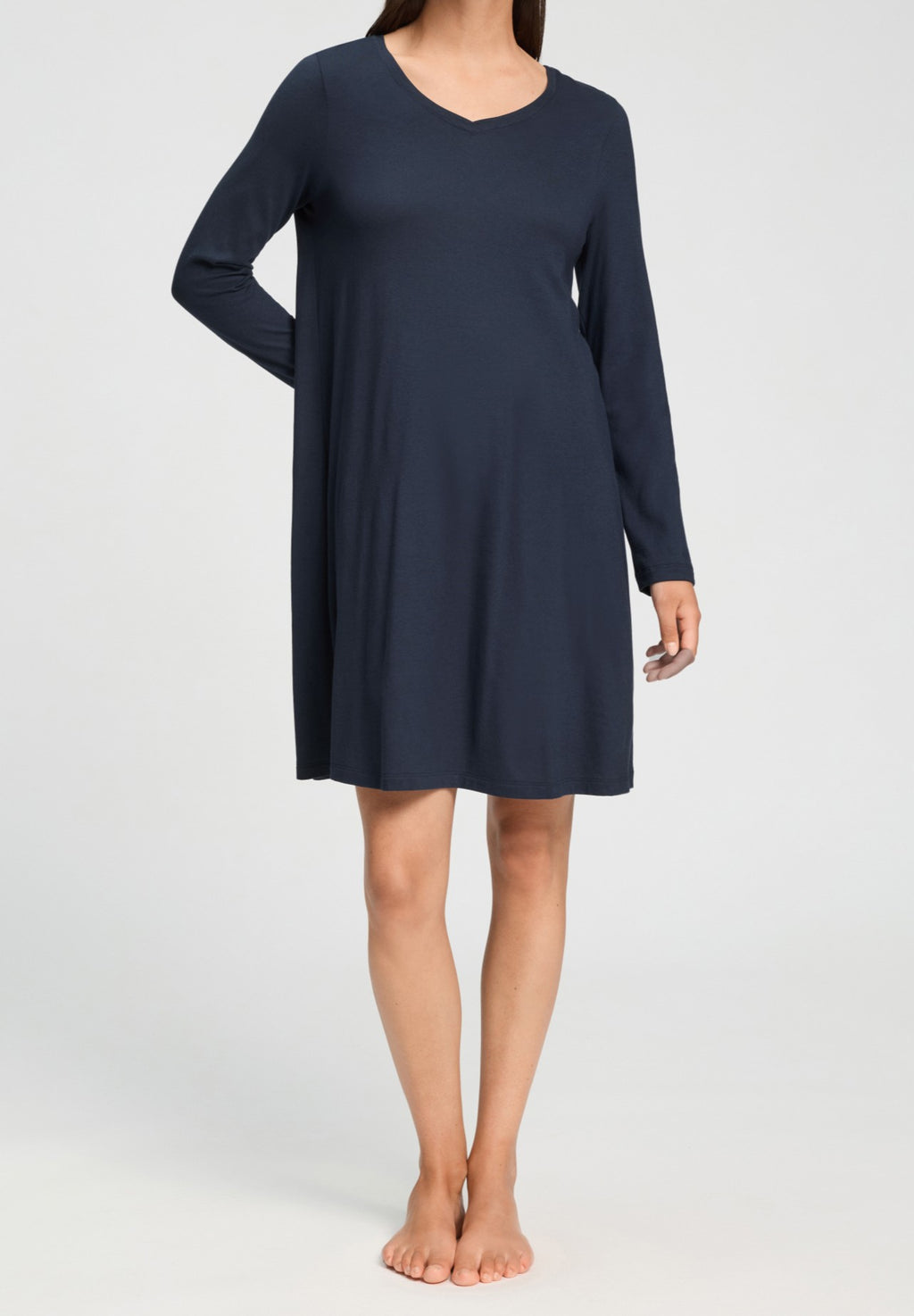 Sleep & Lounge TENCEL™ and Cotton Nightgown | Deep Navy 74847-1610