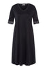 Moments Lace Trim Cotton Nightgown | Black 77040-019