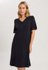 Moments Lace Trim Cotton Nightgown | Black 77040-019
