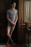 73229 Harry Short Sleeve Shirt V-Neck - 2686 Nordic Grey