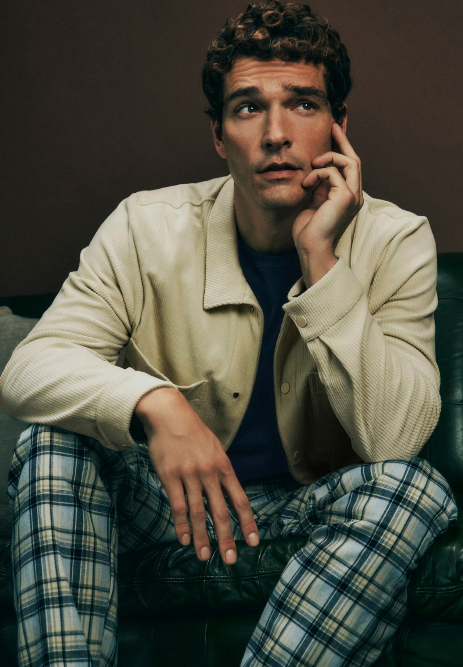 Cozy Comfort Cotton Drawstring Pajama Pants | Cardamom Check 75723-3042