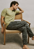 Night And Day Knit Lounge Pant | Green Lichen Pattern 75216-3034
