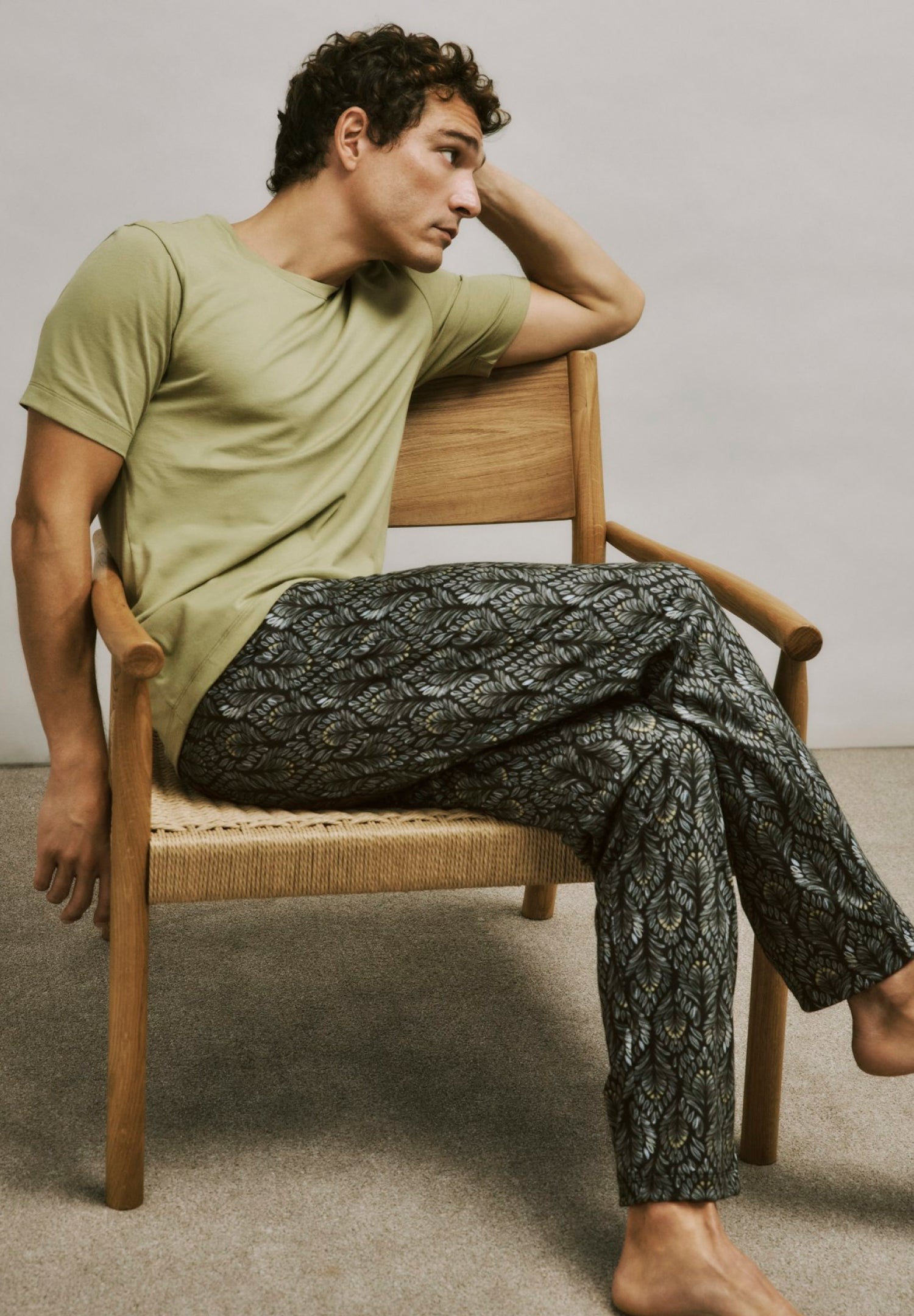 Living Shirts Cotton Crew Neck T-Shirt | Cardamom 75050-2728