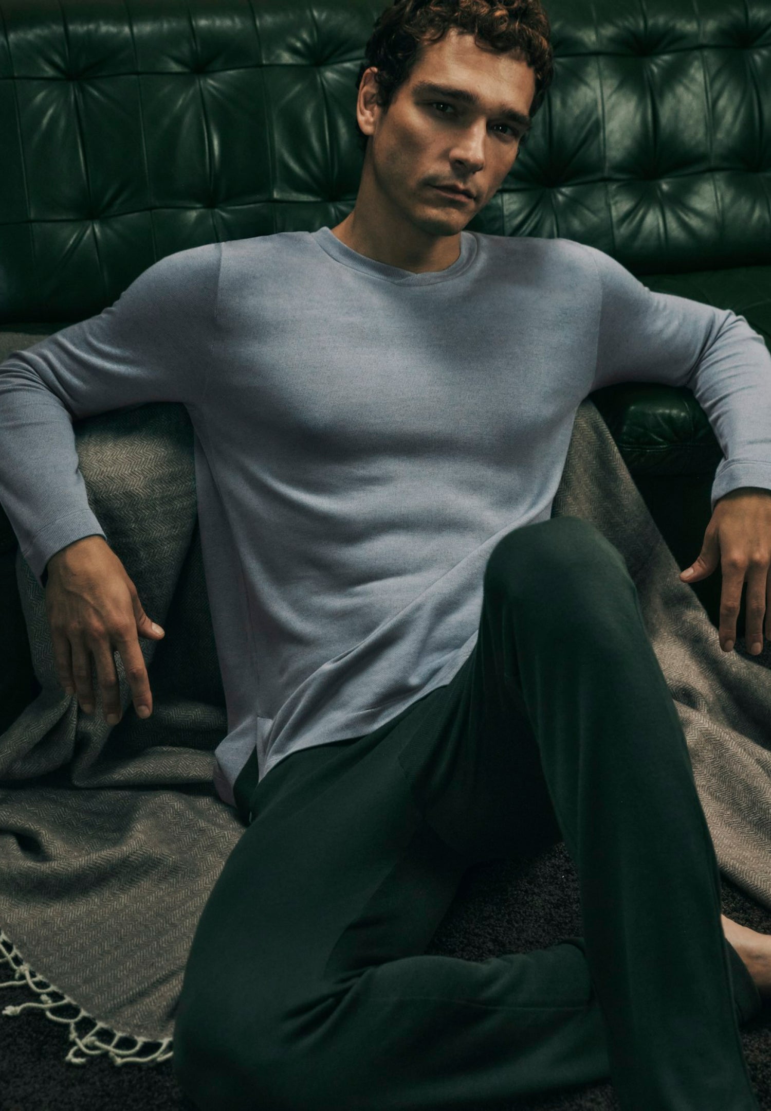 Woolen Comfort Tencel™ And Cashmere Top | Cliff Grey 75875-2680