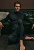 Woolen Silk M Thermal Turtleneck | Earthy Ink 73403-2147