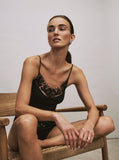 Kalea Floral Embroidered Camisole | Black 70847-019